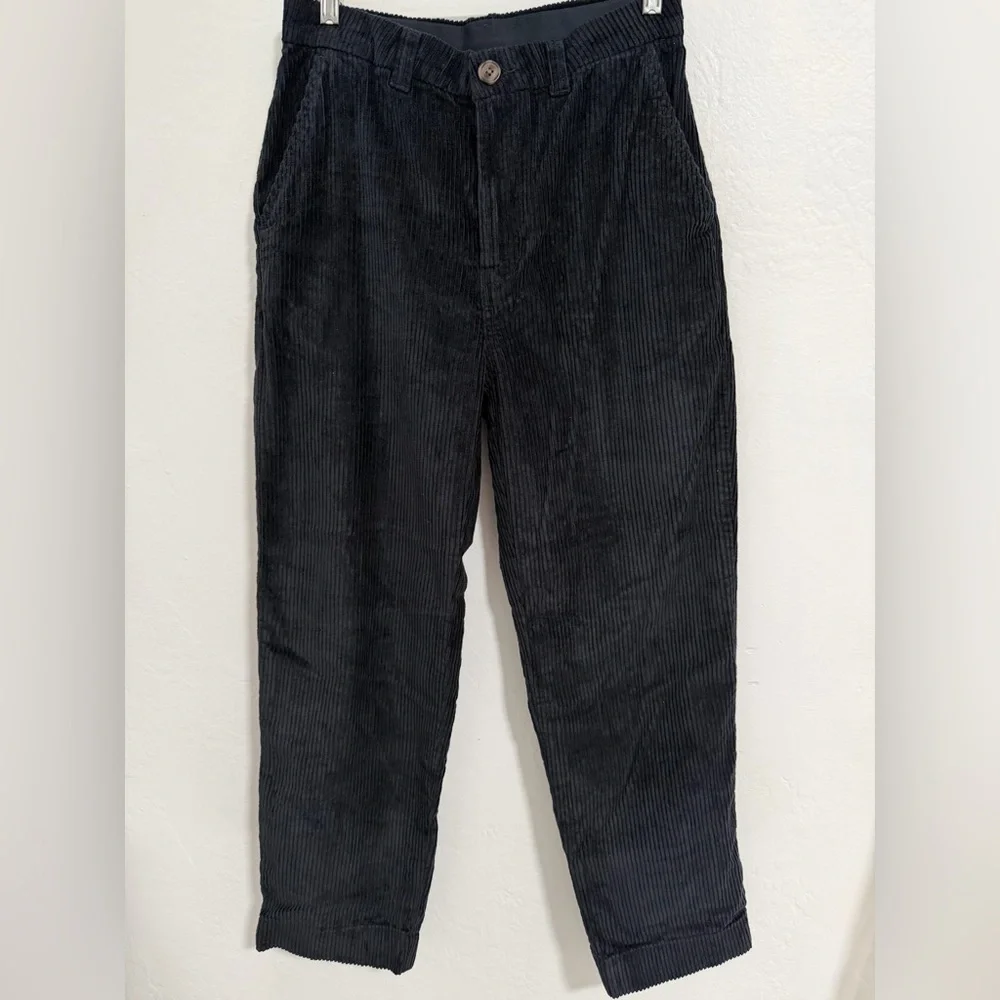 Patagonia Wide Wale Corduroy Pants Women’s Size 6 Pitch Blue Organic Cotton NWT - Picture 3 of 14